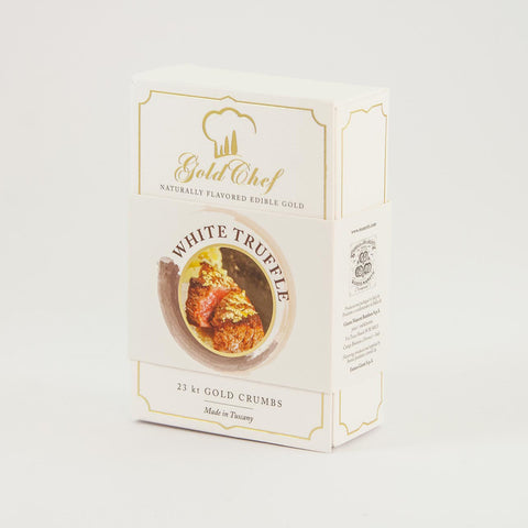 Manetti Flavoured Edible Gold Crumbs - White Truffle - from Italy.