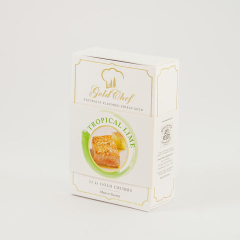 Manetti Gold Chef Favoured Edible Gold Crumbs - Tropical Lime - from Italy.